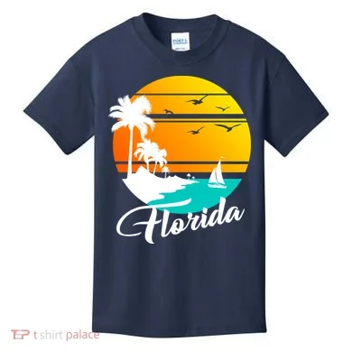 Florida Beach Sunset Kids T-Shirt