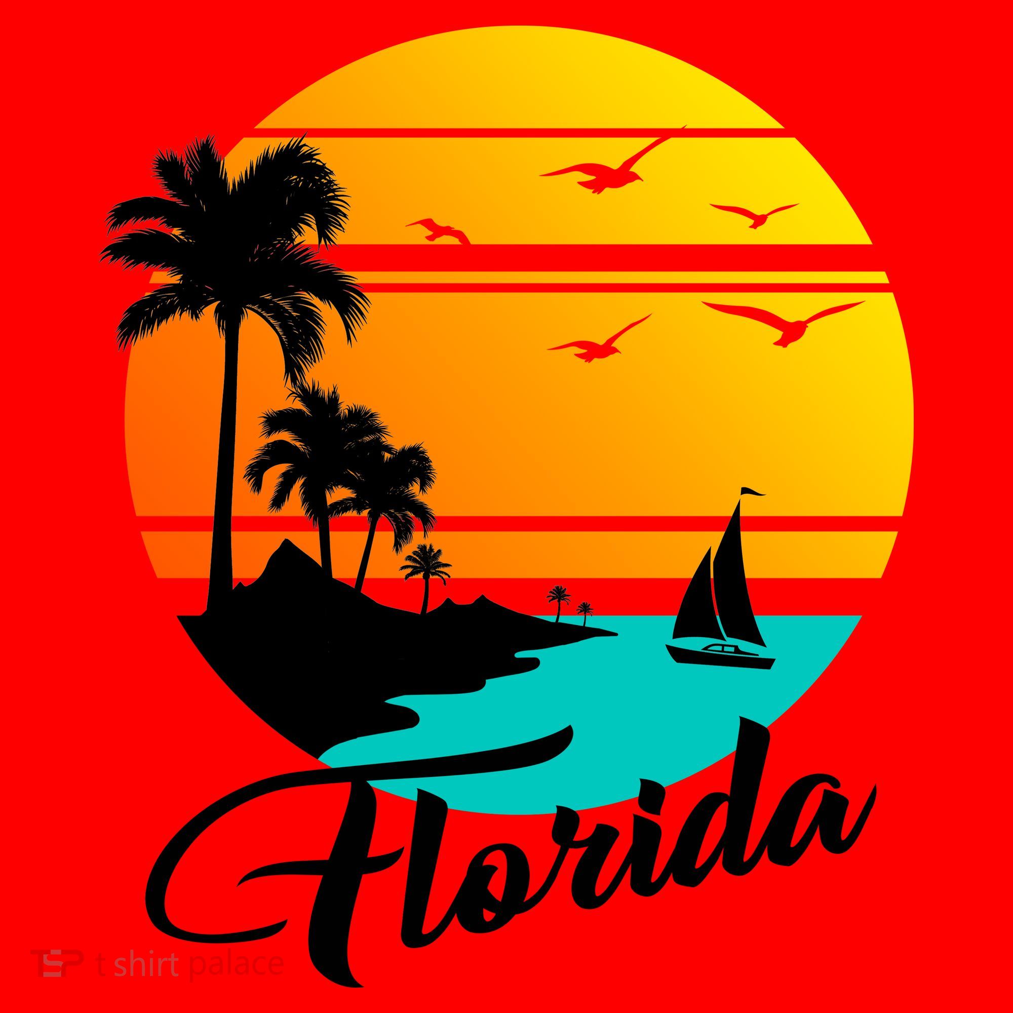 Florida Beach Sunset Santa Hat
