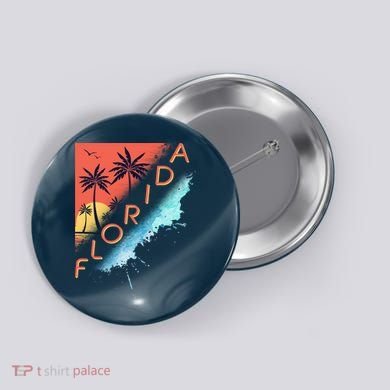 Florida Beach Vacation Button