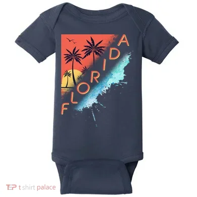 Florida Beach Vacation Baby Bodysuit