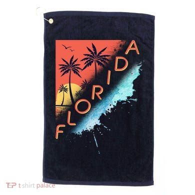 Florida Beach Vacation Golf Towel