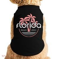 Florida Beach Vibes Retro  Doggie Tank thumb 0