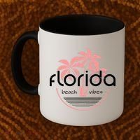Florida Beach Vibes Retro  Coffee Mug thumb 2
