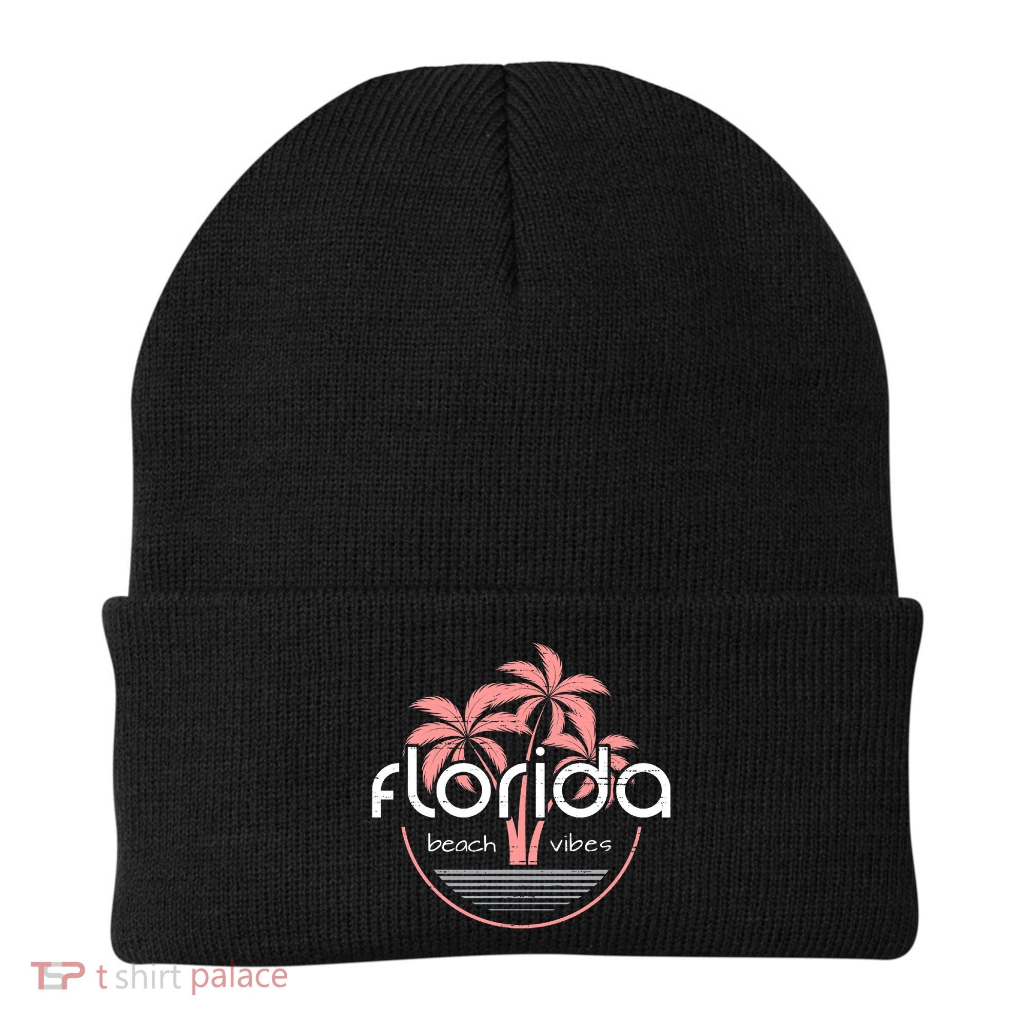 Florida Beach Vibes Retro  Beanie