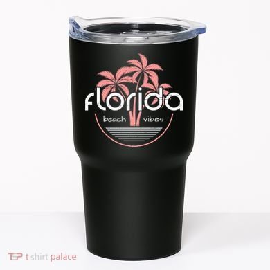 Florida Beach Vibes Retro  Tumbler