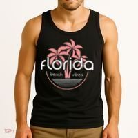 Florida Beach Vibes Retro  Tank Top thumb 3