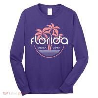 Florida Beach Vibes Retro  Long Sleeve Shirt thumb 0
