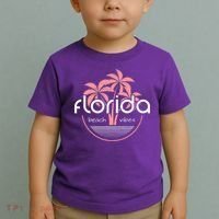 Florida Beach Vibes Retro  Toddler T-Shirt thumb 2