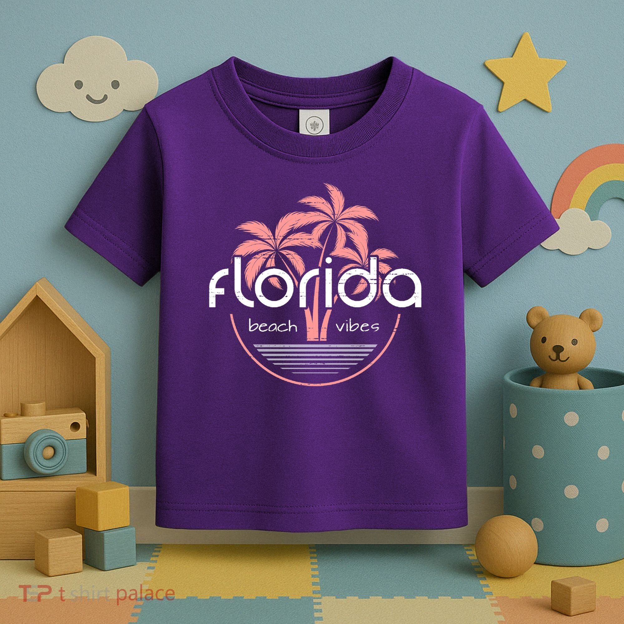 Florida Beach Vibes Retro  Toddler T-Shirt