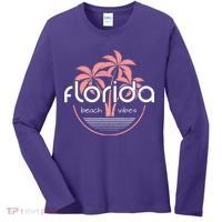 Florida Beach Vibes Retro  Women's Long Sleeve Shirt thumb 0