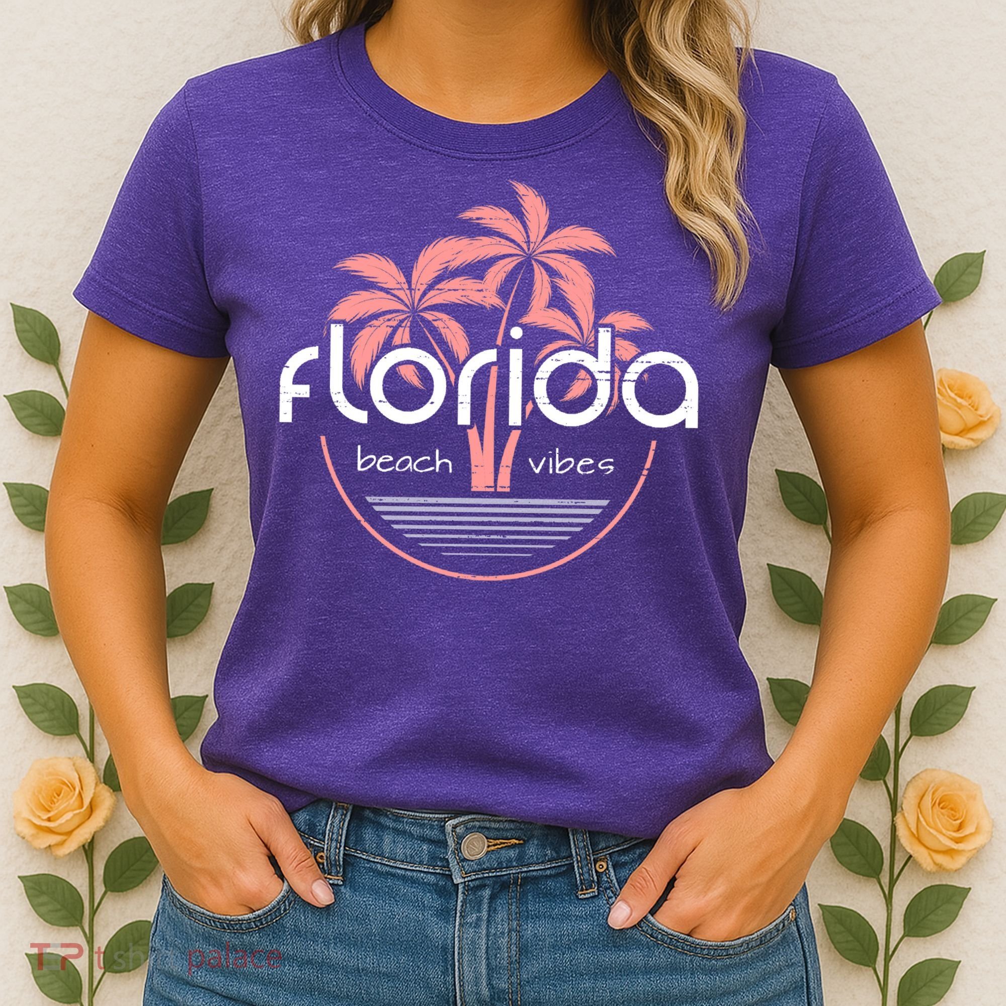 Florida Beach Vibes Retro  Women's T-Shirt