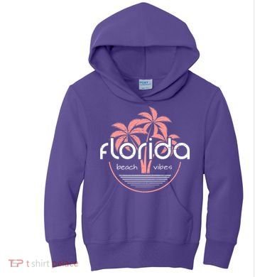 Florida Beach Vibes Retro  Kids Hoodie