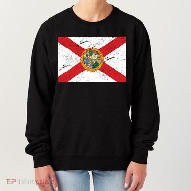 Florida Flag Distressed Vintage Women's Sweatshirt