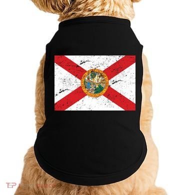 Florida Flag Distressed Vintage Doggie Tank