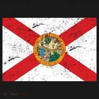 Florida Flag Distressed Vintage Doggie Tank thumb 4