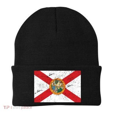 Florida Flag Distressed Vintage Beanie
