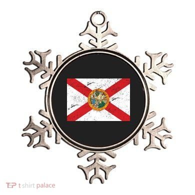 Florida Flag Distressed Vintage Ornament
