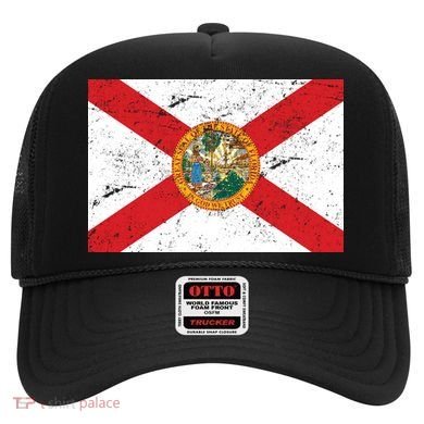 Florida Flag Distressed Vintage Hat