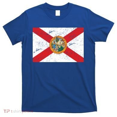 Florida Flag Distressed Vintage T-Shirt