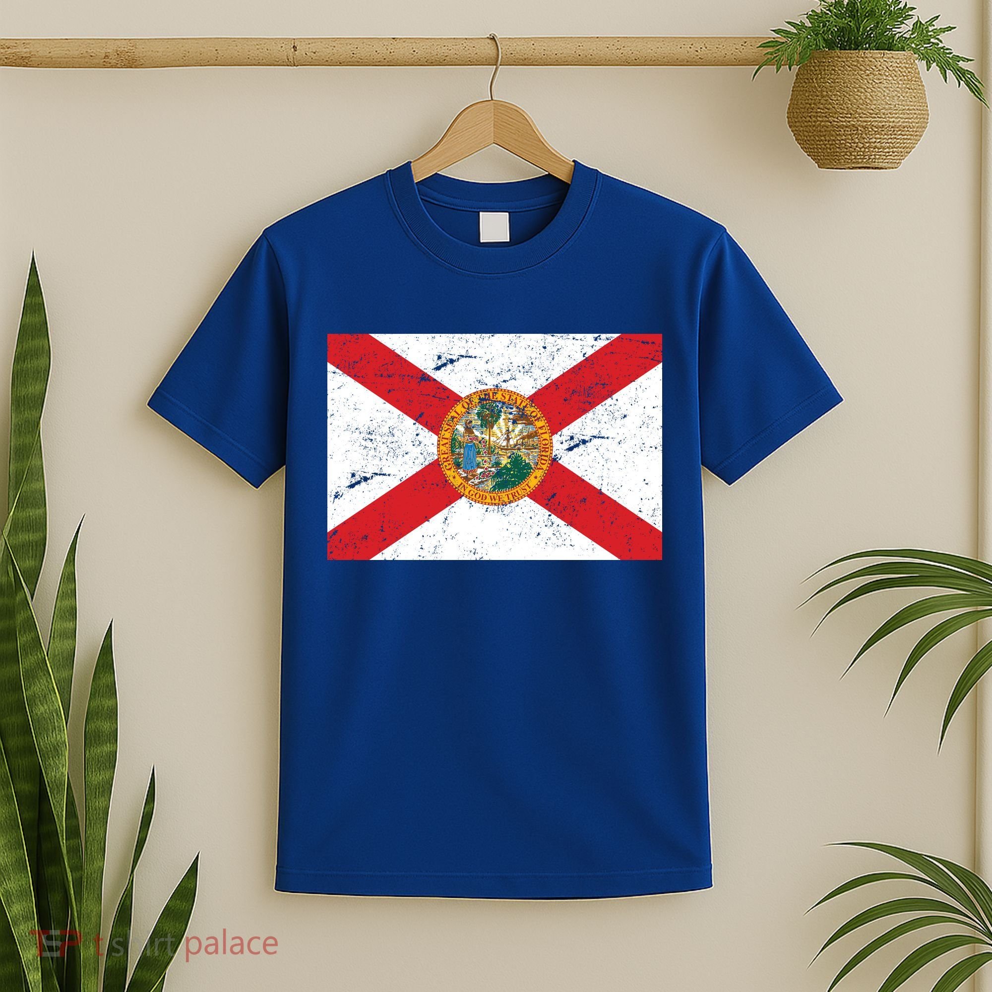 Florida Flag Distressed Vintage T-Shirt