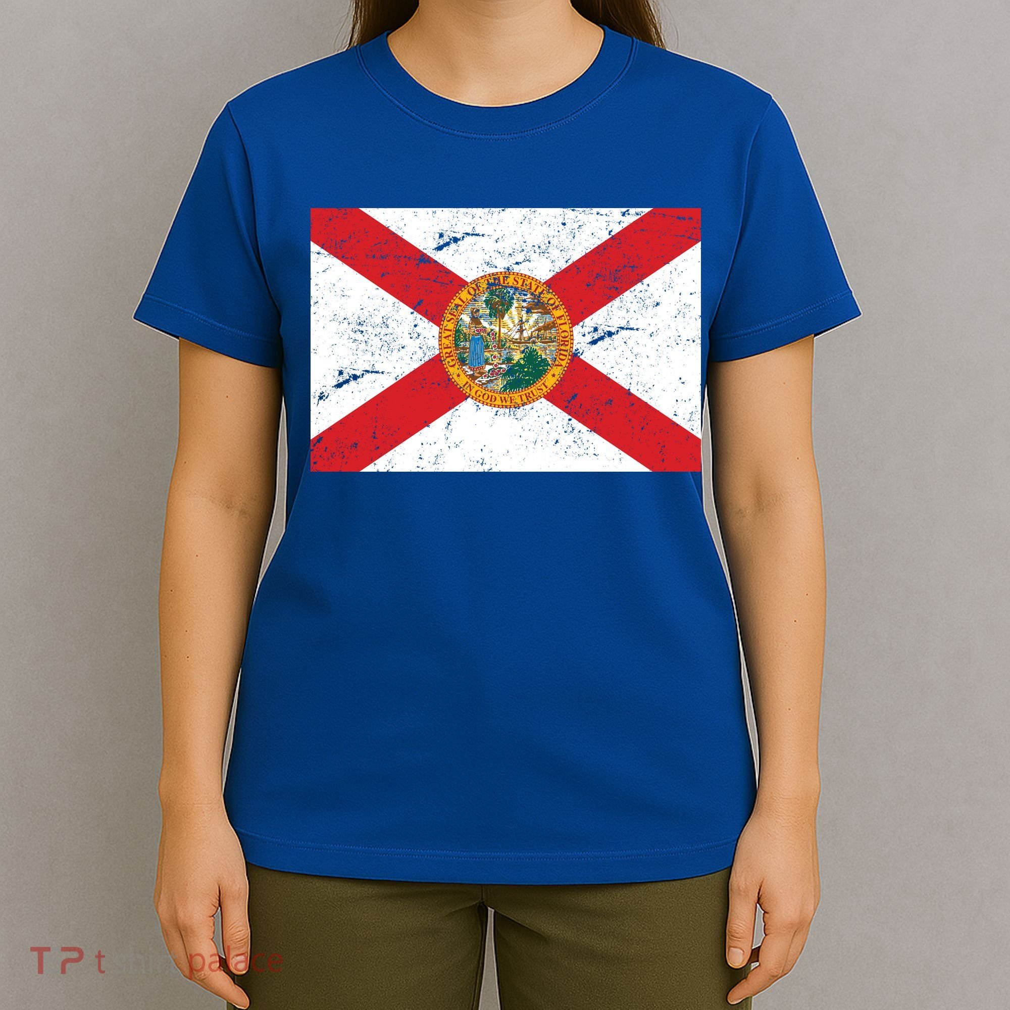Florida Flag Distressed Vintage T-Shirt