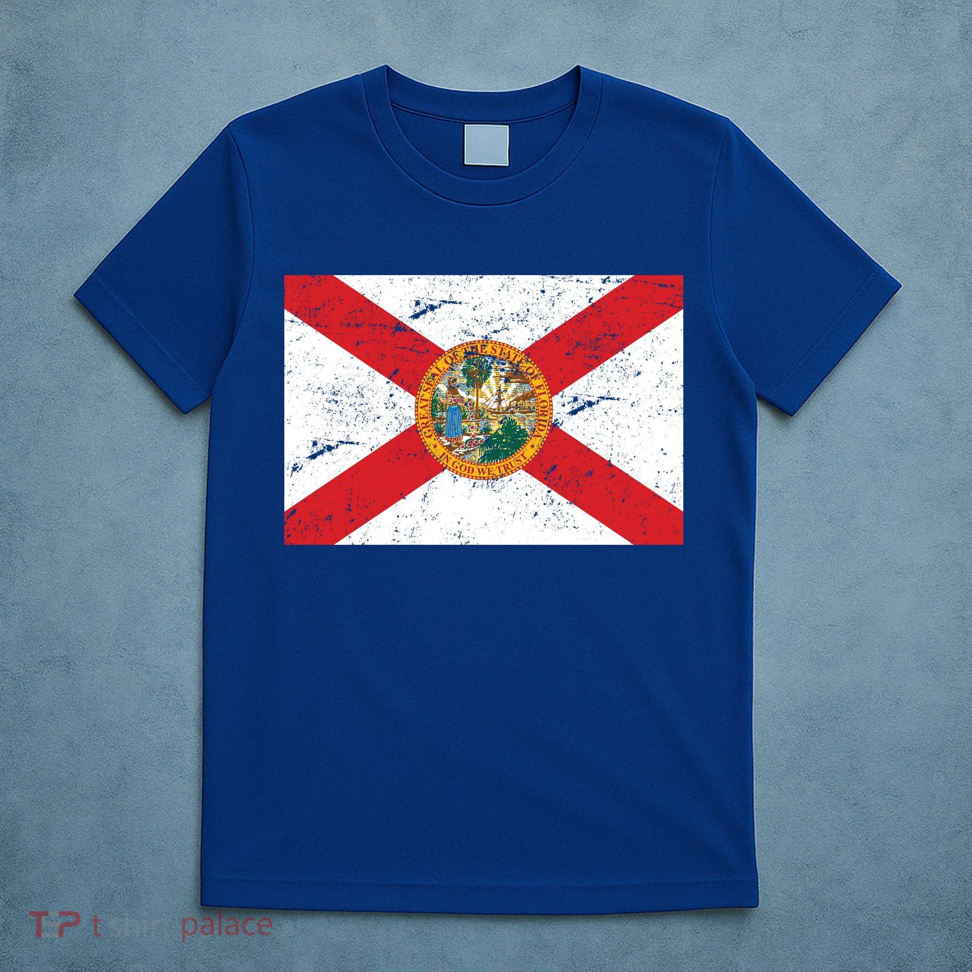 Florida Flag Distressed Vintage T-Shirt