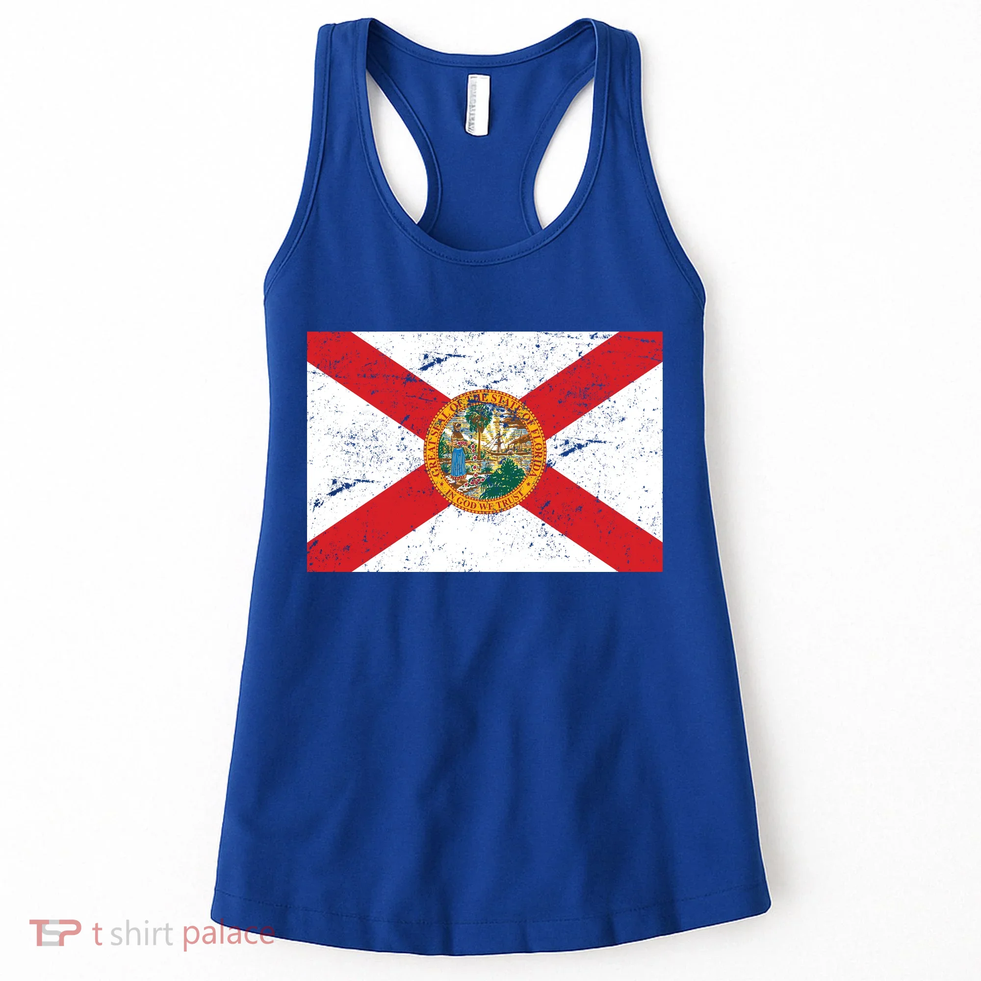 Florida Flag Distressed Vintage Women's Tank Top