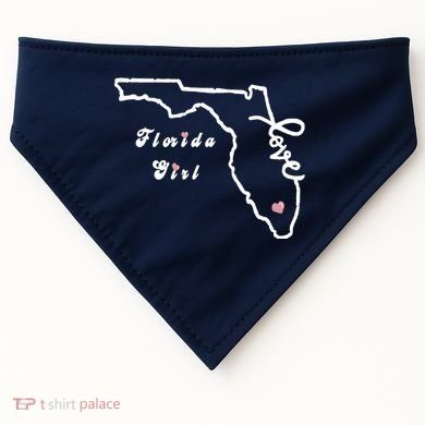 Florida Girl USA-Made Doggie Bandana