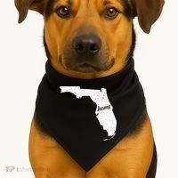 Florida Home State USA-Made Doggie Bandana thumb 1