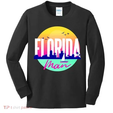 Florida Man Kids Long Sleeve Shirt