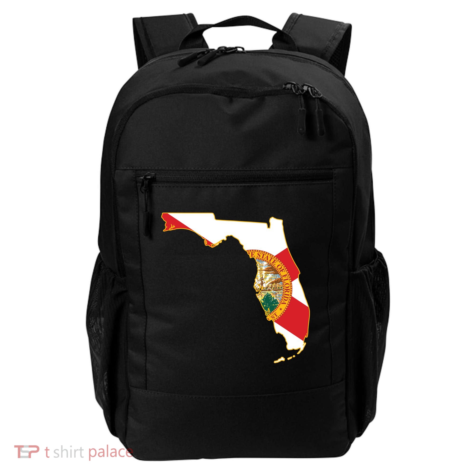 Florida Map State Flag Backpack