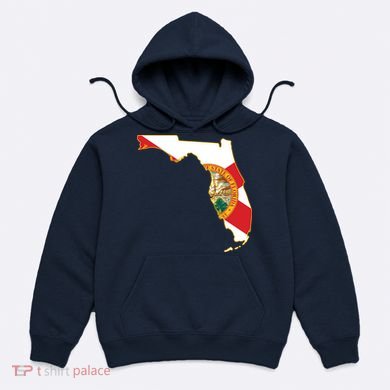 Florida Map State Flag Hoodie