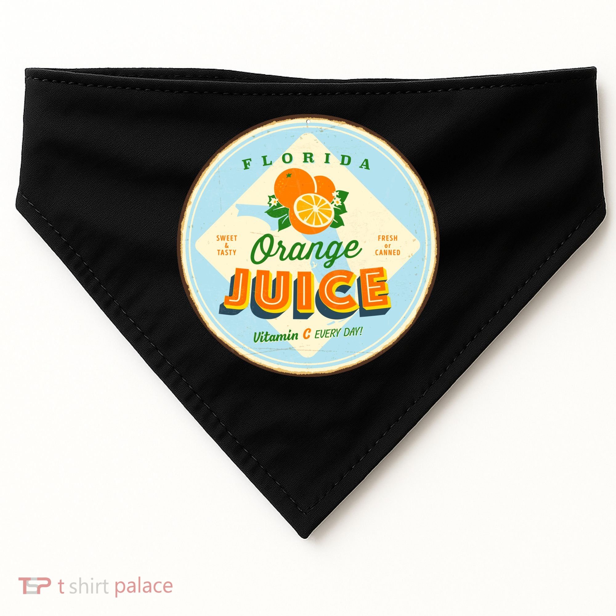 Florida Orange Juice Vitamin C Everyday USA-Made Doggie Bandana