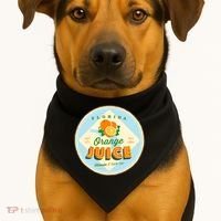 Florida Orange Juice Vitamin C Everyday USA-Made Doggie Bandana thumb 1