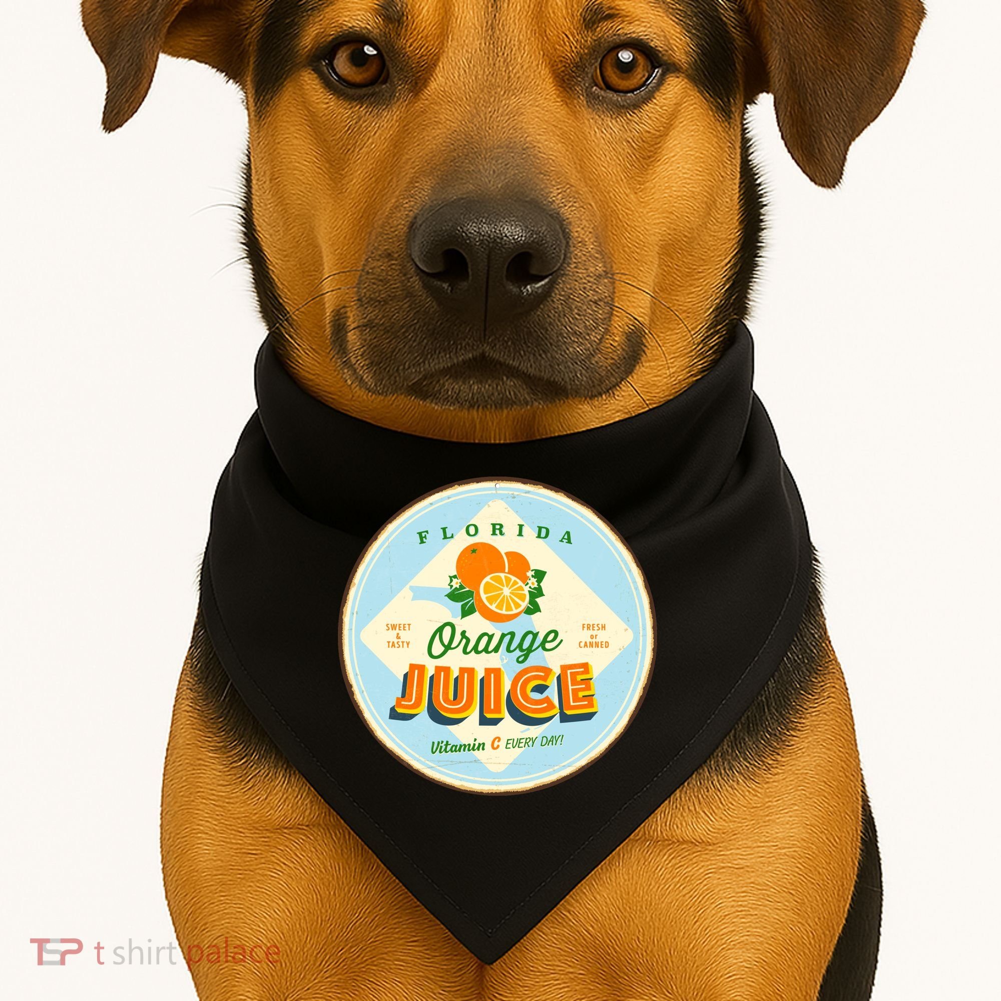 Florida Orange Juice Vitamin C Everyday USA-Made Doggie Bandana