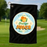 Florida Orange Juice Vitamin C Everyday Golf Towel thumb 1