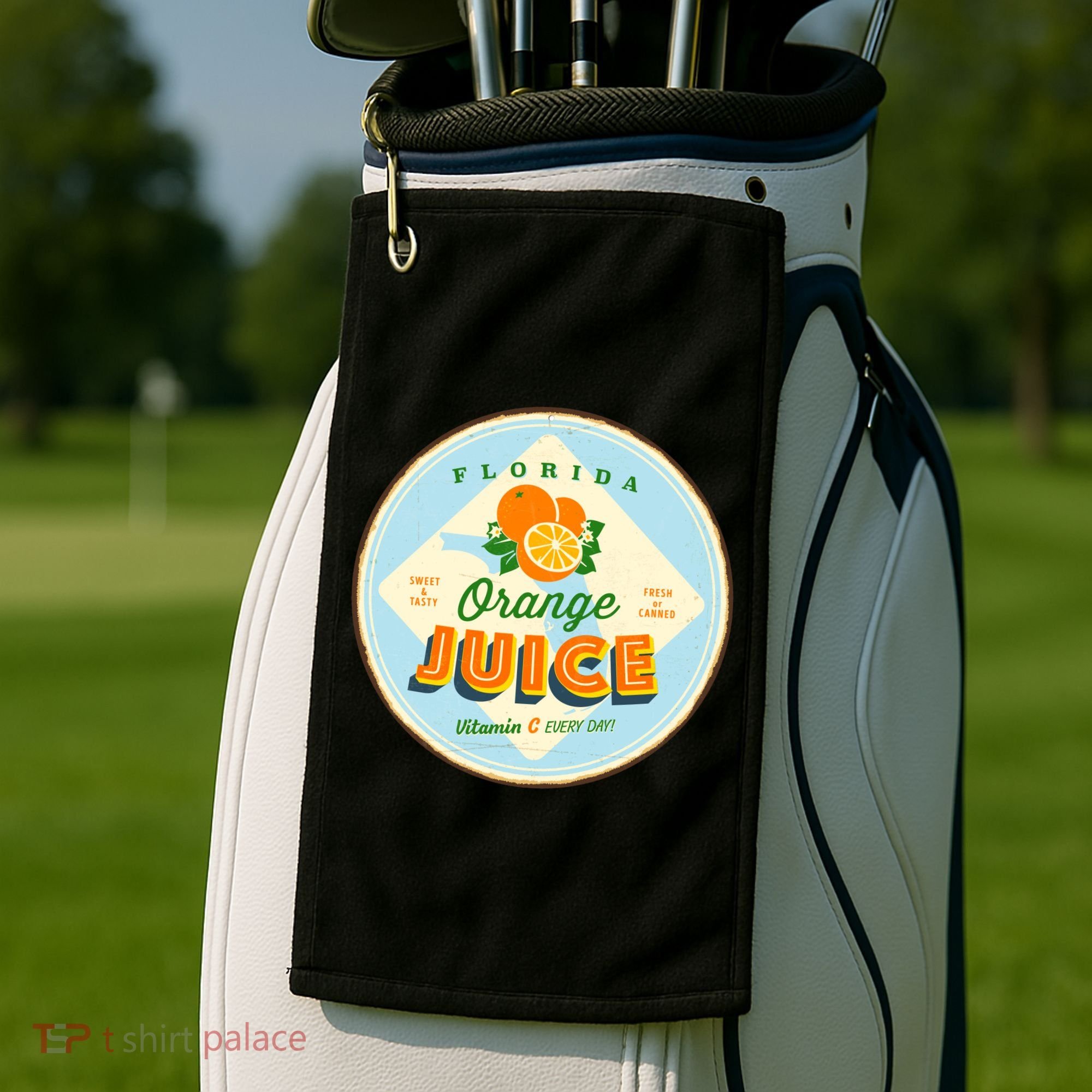 Florida Orange Juice Vitamin C Everyday Golf Towel