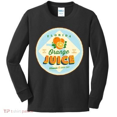 Florida Orange Juice Vitamin C Everyday Kids Long Sleeve Shirt
