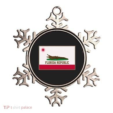 Florida Republic Vintage Alligator Flag Ornament