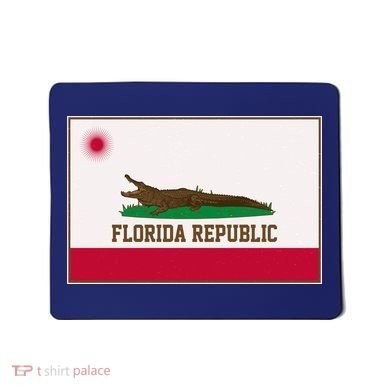 Florida Republic Vintage Alligator Flag Mousepad