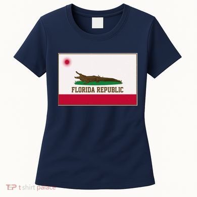 Florida Republic Vintage Alligator Flag Women's T-Shirt