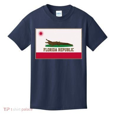 Florida Republic Vintage Alligator Flag Kids T-Shirt