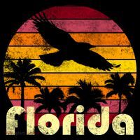 Florida Retro Sunset Backpack thumb 2