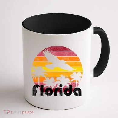 Florida Retro Sunset Coffee Mug back
