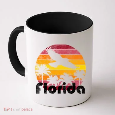 Florida Retro Sunset Coffee Mug