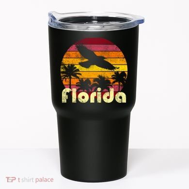 Florida Retro Sunset Tumbler