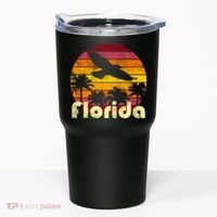 Florida Retro Sunset Tumbler thumb 0