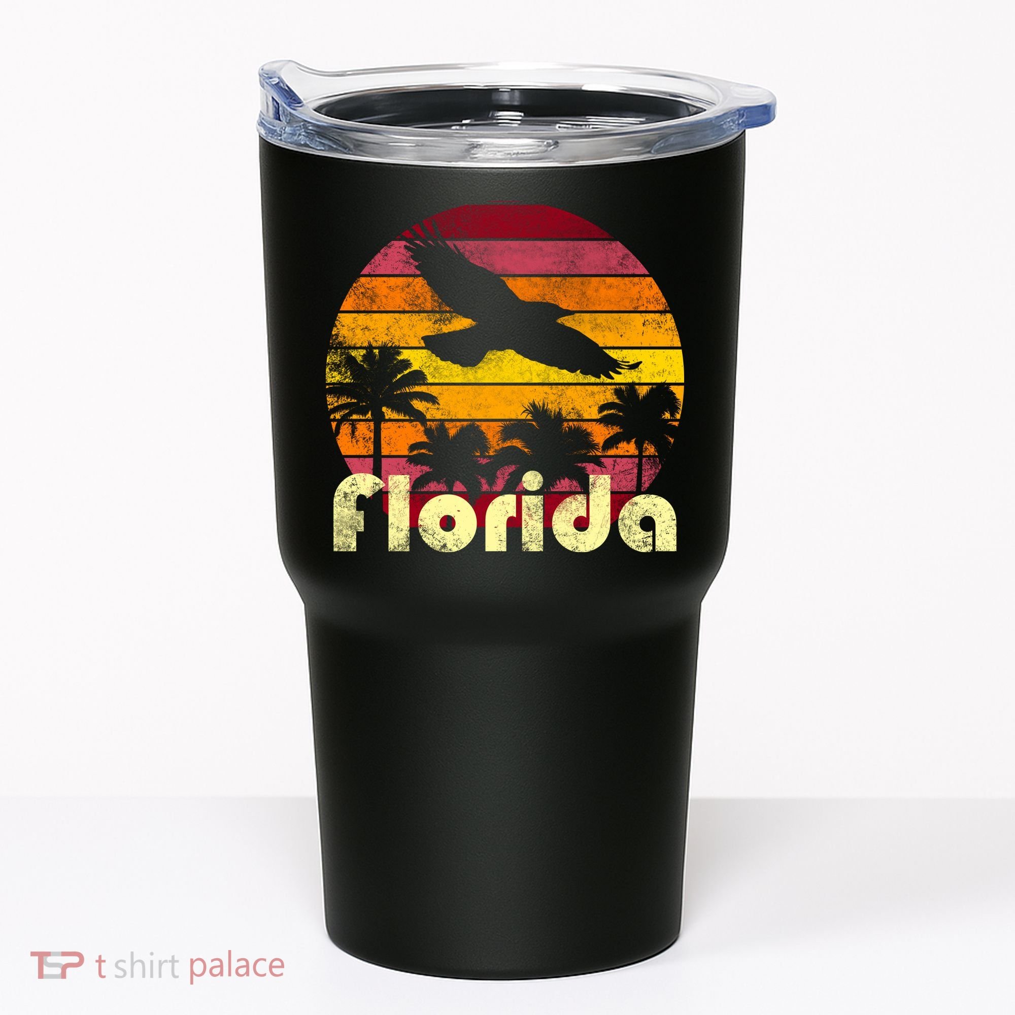 Florida Retro Sunset Tumbler