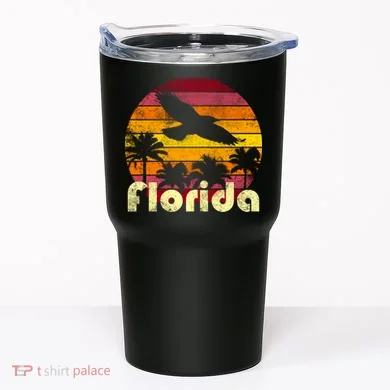 Florida Retro Sunset Tumbler