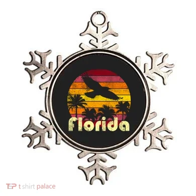 Florida Retro Sunset Ornament